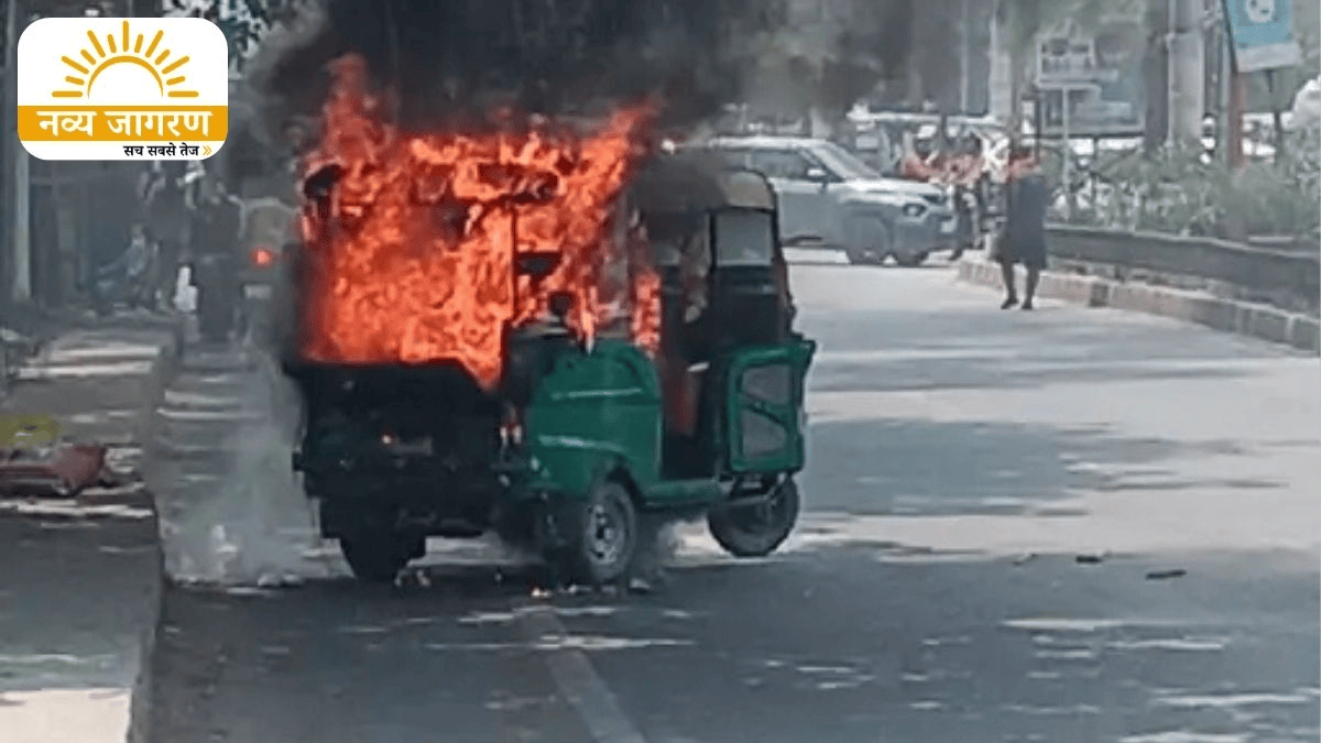 चालक ने दिखाई सूझबूझ, वाहन से यात्रियों को सुरक्षित उतारा