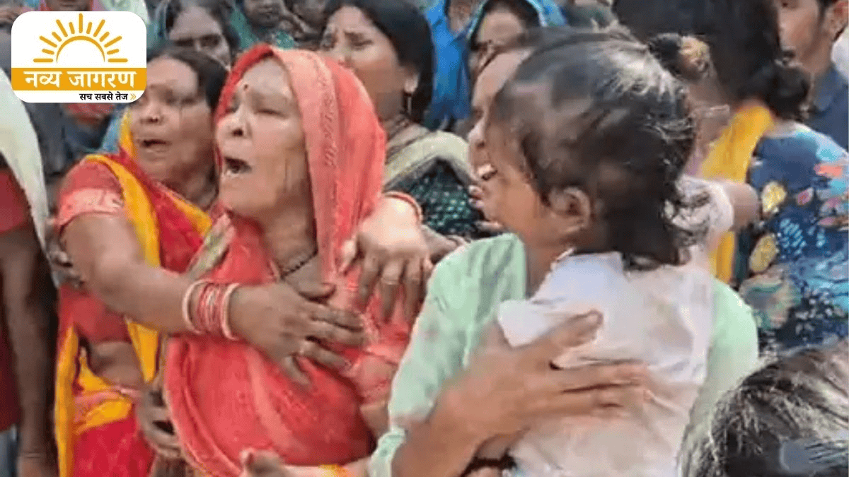 पांच वर्षीय बेटे ने दी मुखाग्नि, नम आंखों से दी गई अंतिम विदाई