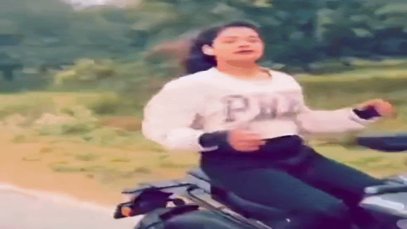 युवती ने रील के लिए जोखिम में डाली जान, पहचान में जुटी पुलिस
